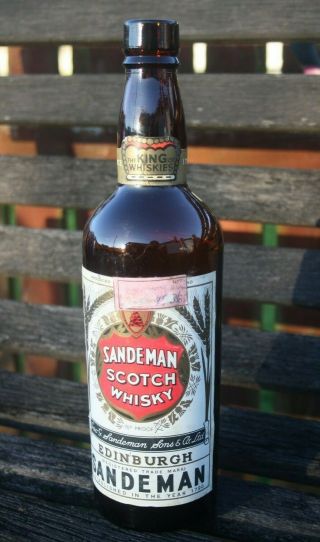 1953 Sandeman,  Edinburgh,  Whisky Bottle.  Geo G Sandeman,  Son 