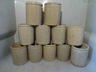 11 X Stoneware 1/4lb Marmalade Preserve Pots