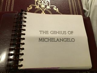 The Genius Of Michelangelo Franklin 60 Sterling Silver Coin Book Album