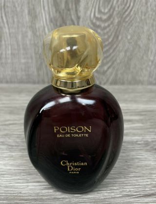 Vintage Poison Christian Dior Paris France Perfume Bottle Parfum Empty