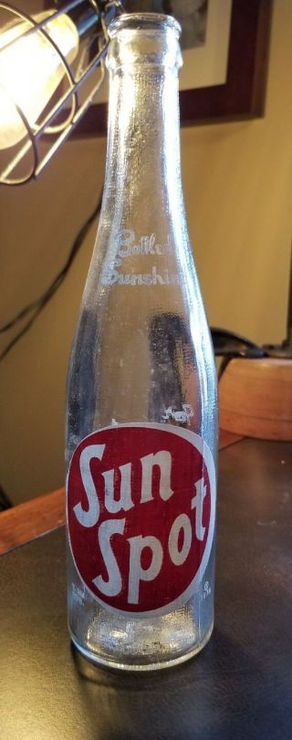 Vintage Frosted Sun Spot Tastee Beverage Co.  Los Angels Ca