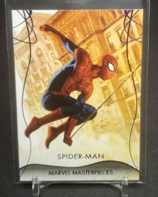 2020 Marvel Masterpieces Spider - Man Purple Foil 158/199