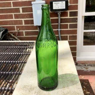 Large Soda Bottle High Rock Ginger Ale Co Baltimore Md Permit 115 Green 1930s Qt