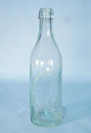 Allentown Pa Goundie Moll & Co Blob Top Soda Beer Or Mineral Water Bottle