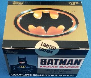 1989 Topps Batman Movie Cards Collector’s Limited Edition Trading Cards