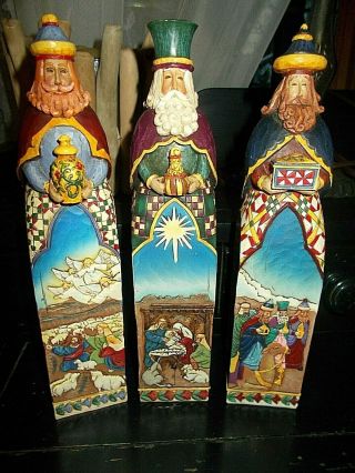 Jim Shore A Gift Of Love Caring Hope Christmas 3 Kings Wisemen Nativity 10 "