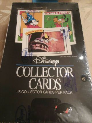 1991 Impel Walt Disney Collector Cards Box Of 36 Packs Box