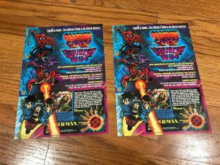 5 1994 Marvel Universe Trading Promo Cards Uncut 4 - Card 9 - card,  1 Marvel Metal 2