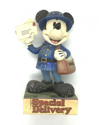 Disney Jim Shore Special Delivery Mailman Mickey Mouse Figure Usps Ups No Box