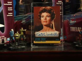 Star Trek Tos 40th Anniversary Autograph Card A133 Kate Woodville