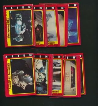 1979 Topps Alien The Movie Complete Trading Card Set (84) 4075