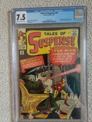 Tales Of Suspense 50 Cgc 7.  5 Off White To White Pages