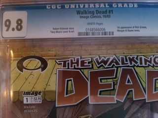 The Walking Dead 1 (Oct 2003,  Image) CGC 9.  8 3