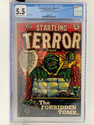 Startling Terror Tales 9 - Cgc 5.  5 - Lb Cole Double Cover