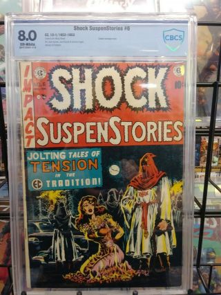 Shock Suspenstories 6 - Cbcs 8.  0 - Golden Age Wally Wood Cover