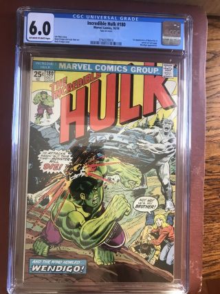 Incredible Hulk 180 Cgc 6.  0 Ow/w First Wolverine Or 181? Bronze Key Sweet