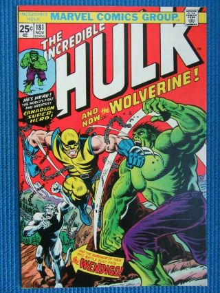 Incredible Hulk 181 - (nm -) - 1st Full Appearance Of The Wolverine -