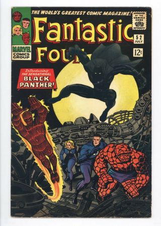 Fantastic Four 52 Vol 1 Higher Grade 1st App Of The Black Panther