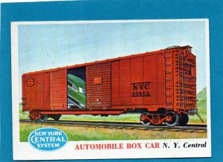 Vintage - 1955 Topps Rails & Sails 99 Automobile Box Car (short Print)