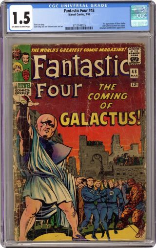 Fantastic Four 48 Cgc 1.  5 1966 3712148025 1st App.  Galactus,  Silver Surfer