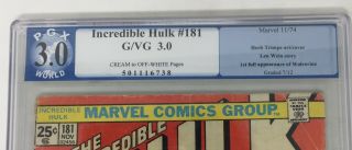 The Incredible Hulk 181 3.  0 PGX 3