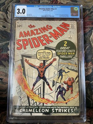 Spider - Man 1 (1963) Cgc 3.  0