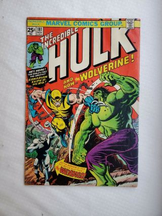 Incredible Hulk 181 1st Full App Of Wolverine W/ Mvs Unrestored