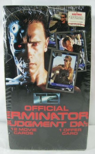 T2 Official Terminator 2 Judgement Day Movie Card Box 1991
