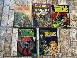 Cuentos De Brujas Comics La Prensa Mexico 1,  3,  35,  56,  60 Buena Condicion 1954 - 58