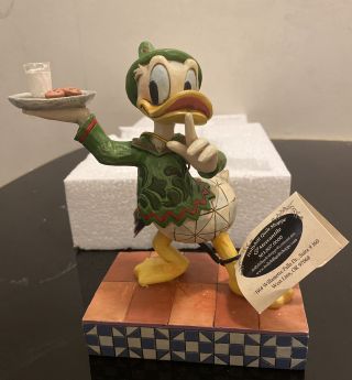 Retired Walt Disney Show Case Jim Shore Donald Duck " Shhhhhh " - Enesco Collectible