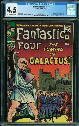 Fantastic Four 48 (3/66) Cgc 4.  5 1st Appearance The Silver Surfer & Galactus