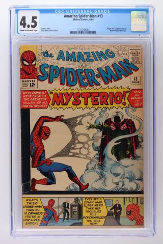 Spider - Man 13 - Marvel 1964 Cgc 4.  5 - 1st App And Origin Of Mysterio