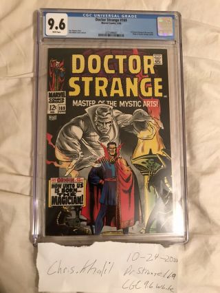 Doctor Strange 169 Cgc 9.  6 White Pages,  Giveaway To My First Ebay Buyer