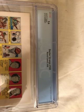Doctor Strange 169 CGC 9.  6 WHITE PAGES,  GIVEAWAY TO MY FIRST EBAY BUYER 5