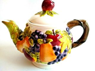 Sonoma Villa Fruit Teapot By Home Interiors Better Homes & Garden Fruit Decor