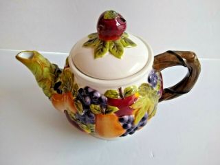 Sonoma Villa Fruit Teapot by Home Interiors Better Homes & Garden Fruit Decor 2