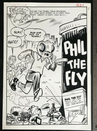Tales Calculated Drive You Bats 6 1962 Phil Fly 5 Pg Story Art Large