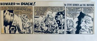 Val Mayerik Howard The Duck Daily Strip - 12/28/1977 Bronze Age
