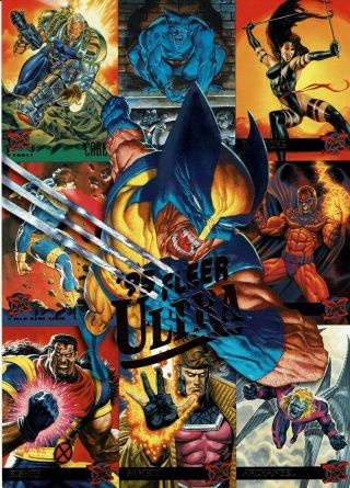 Marvel Universe,  Masterpieces,  Ultra X - Men Promo Uncut Sheets