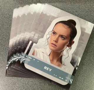 2019 Star Wars The Rise Of Skywalker 19 Card Character Sticker Set