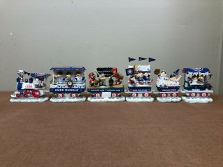 The Chicago Cubs Christmas Express By Danbury 2002 - 6 Pc Train Set