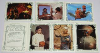 Return To Oz 1985 Walt Disney Total Trading Cards Full Set Of 25 Collector Cards
