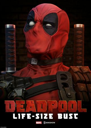 Sideshow Collectible Life Size Bust Deadpool 1:1