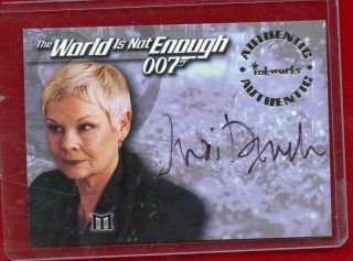 Judy Dench As " M " In James Bond 