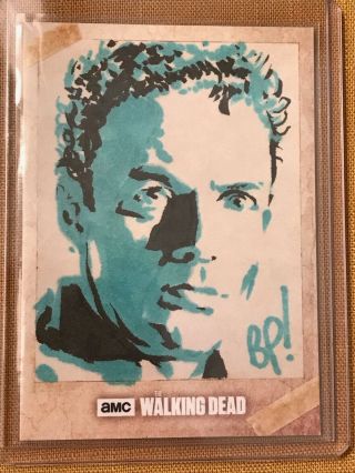 The Walking Dead Season 6 Sketch Card 1/1 Art Bill Pulkovski