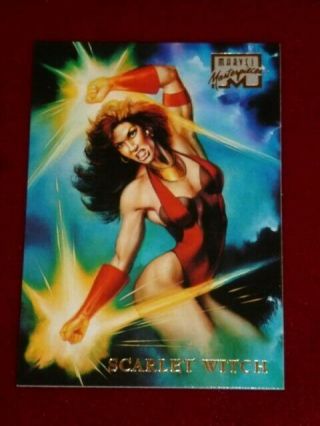 1996 Marvel Masterpieces Single Card - Scarlet Witch - Card 40