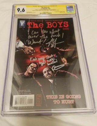 Cgc Ss 9.  6 The Boys 1 Signed/quoted Anthony Starr Erin Moriarty 1st App Butcher