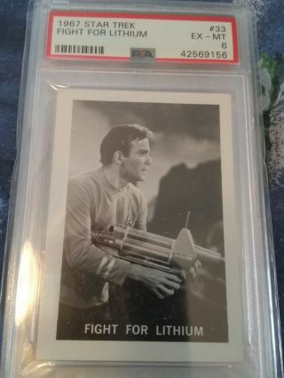 1967 Star Trek 33 Fight For Lithium,  Psa 6 Ex - Mt.  Clear A,  Colors,  Sharp Corners