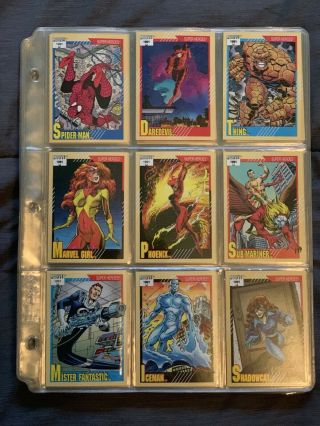 1991 Marvel Universe Complete Base Set 1 - 162 By Impel