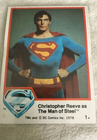Superman Complete (77) Card Set Topps Trading Card 1978 Dc Comics
